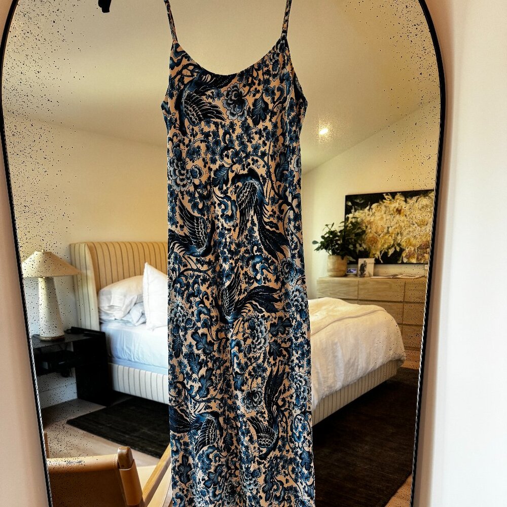 Stone Cold Fox Blue & White Slip Dress Size 0